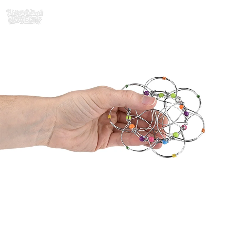 Metal Wire Fidget Puzzle 4",Pack of 12