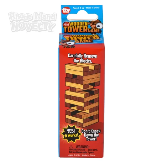 Mini Wooden Tower Game 4"