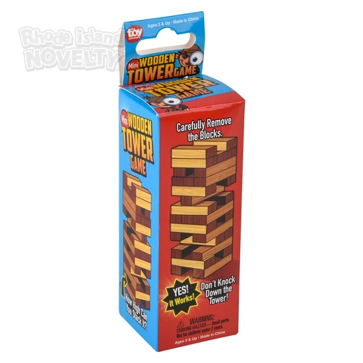 Mini Wooden Tower Game 4"
