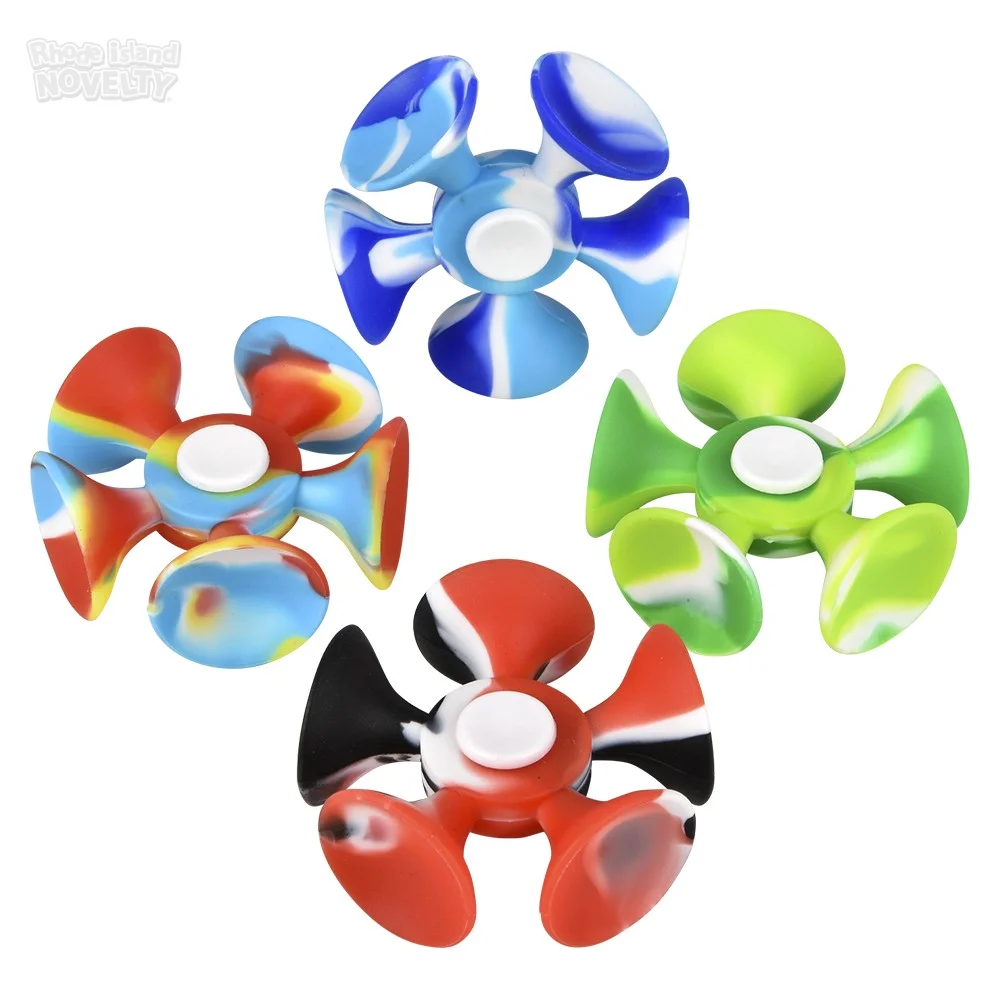 3" Suction Cup Fidget Spinner,Pack of 12