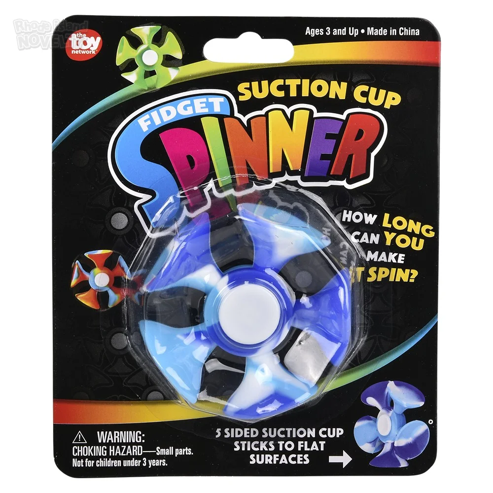 3" Suction Cup Fidget Spinner,Pack of 12