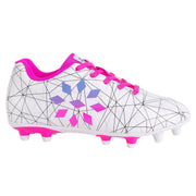 RIP-IT Girls' Soccer Cleats - Size 5 Big Kid - White/Pink Glo