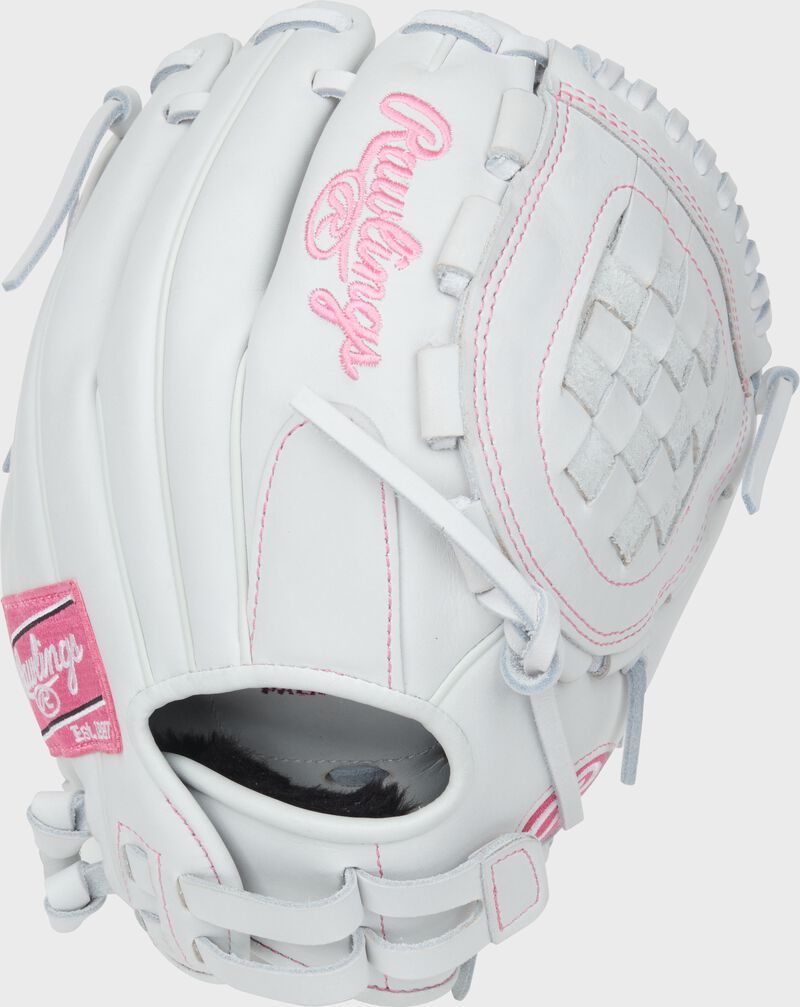 Rawlings Liberty Advanced 11.5-Inch Sofball Glove  - Right Hand Thrower - White/Pink