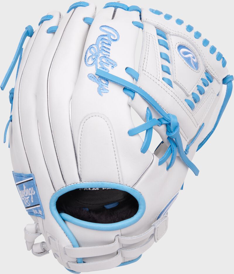 Rawlings Liberty Advanced 12-Inch Sofball Glove  - Right Hand Thrower - White/Columbia Blue