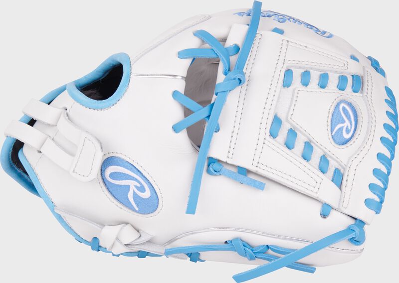 Rawlings Liberty Advanced 12-Inch Sofball Glove  - Right Hand Thrower - White/Columbia Blue