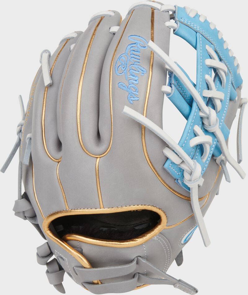 Rawlings Liberty Advanced 11.75-Inch Sofball Glove  - Right Hand Thrower - Gray/Columbia Blue