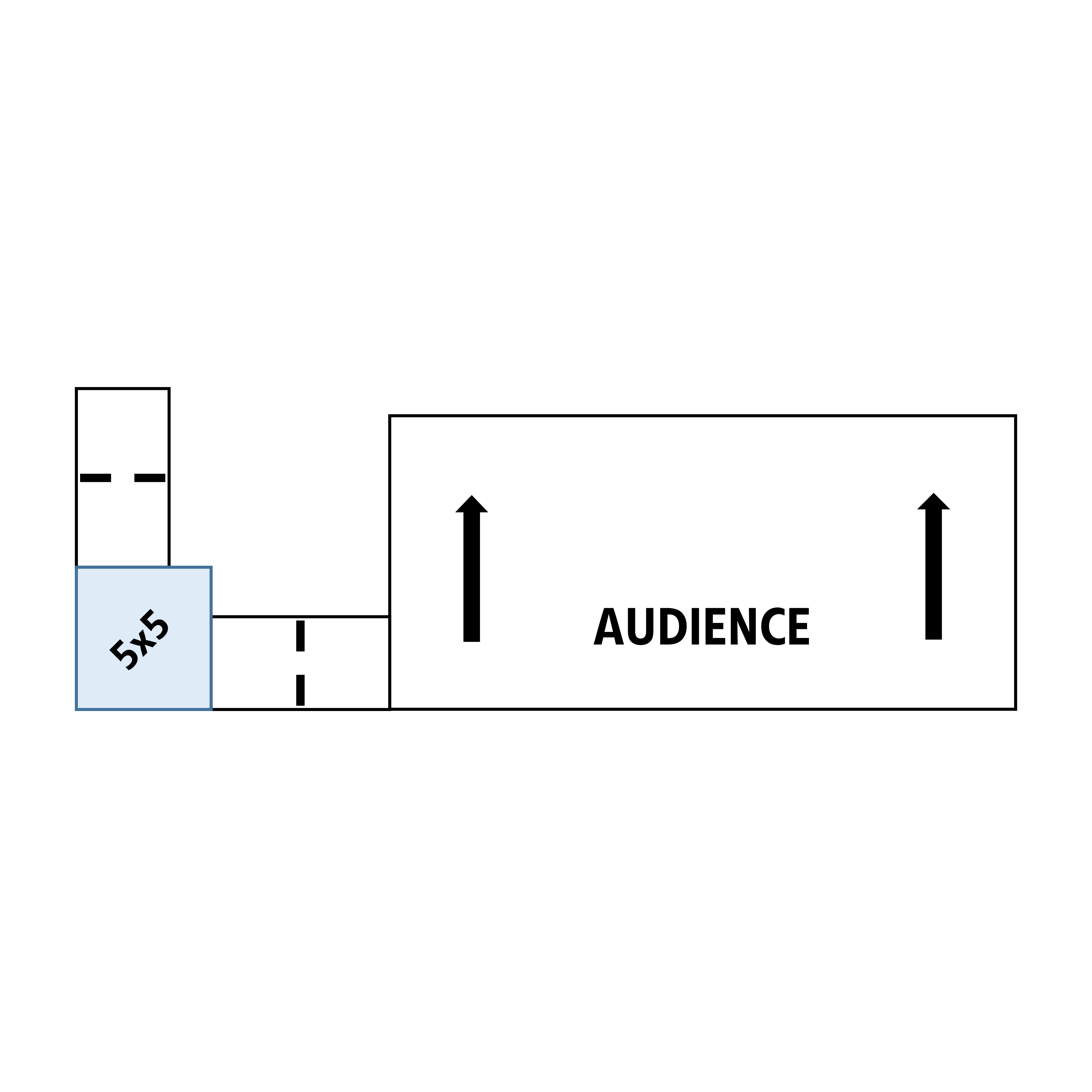 ADA Ramp, 16" Height, Option 4 - "L" Shape Left