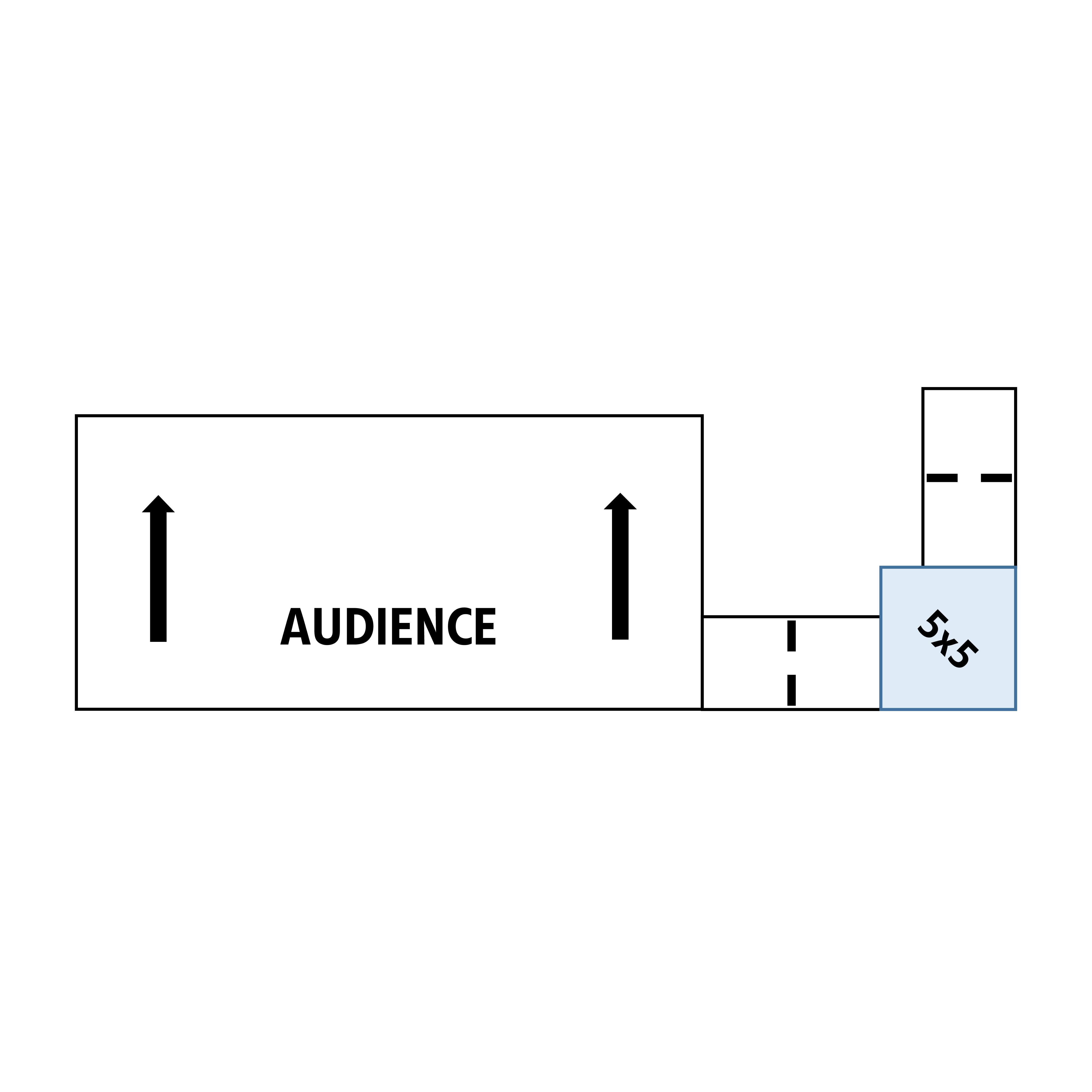ADA Ramp, 16" Height, Option 4 - "L" Shape Right