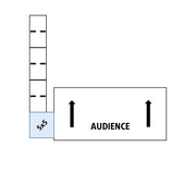 ADA Ramp, 24" Height, Option 2 - 5' x 5' Top Platform Left