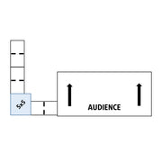 ADA Ramp, 24" Height, Option 4 - "L" Shape Left