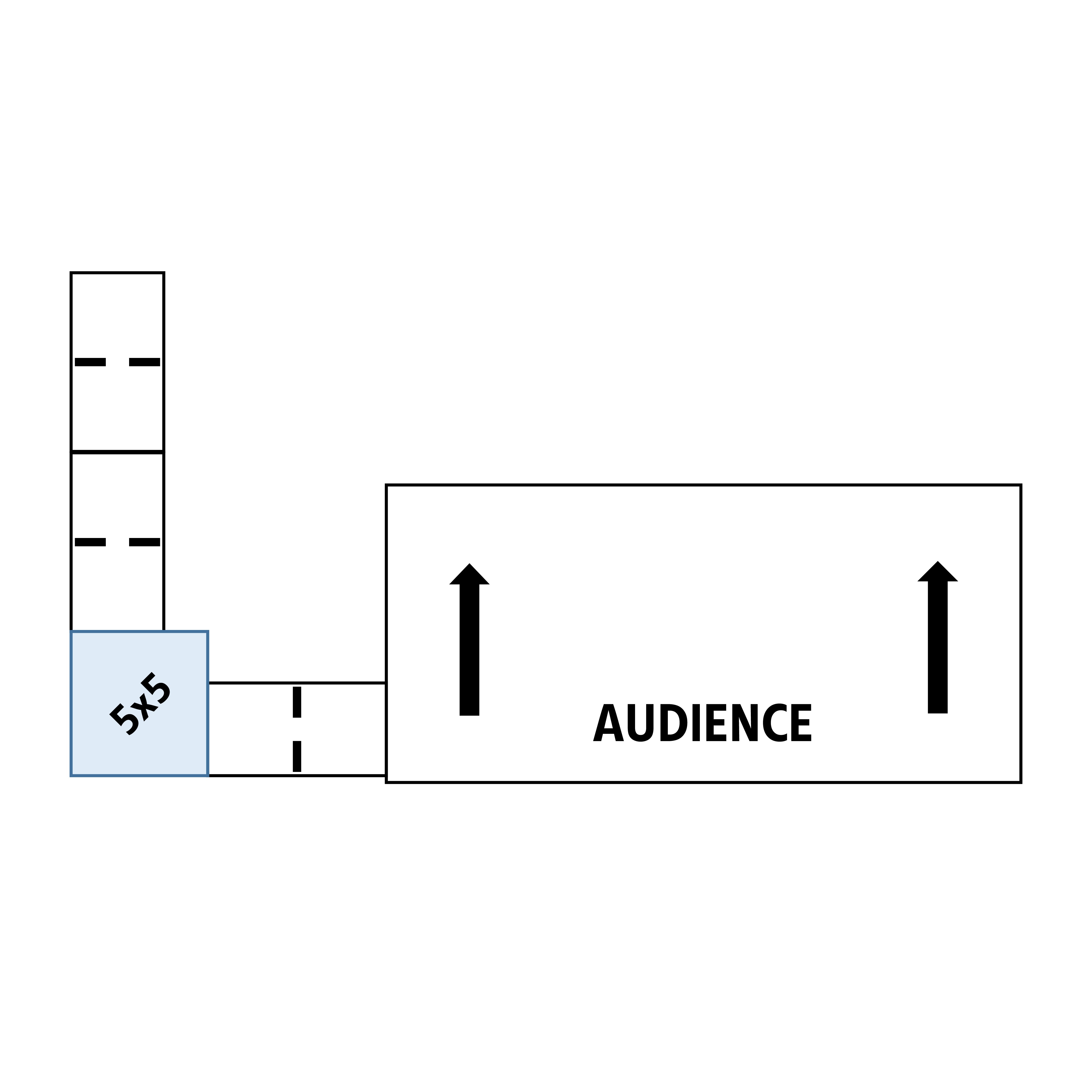 ADA Ramp, 24" Height, Option 4 - "L" Shape Left