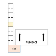ADA Ramp, 32" Height, Option 3 - 5' x 8' Top Platform Left