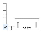 ADA Ramp, 32" Height, Option 4 - "L" Shape Left
