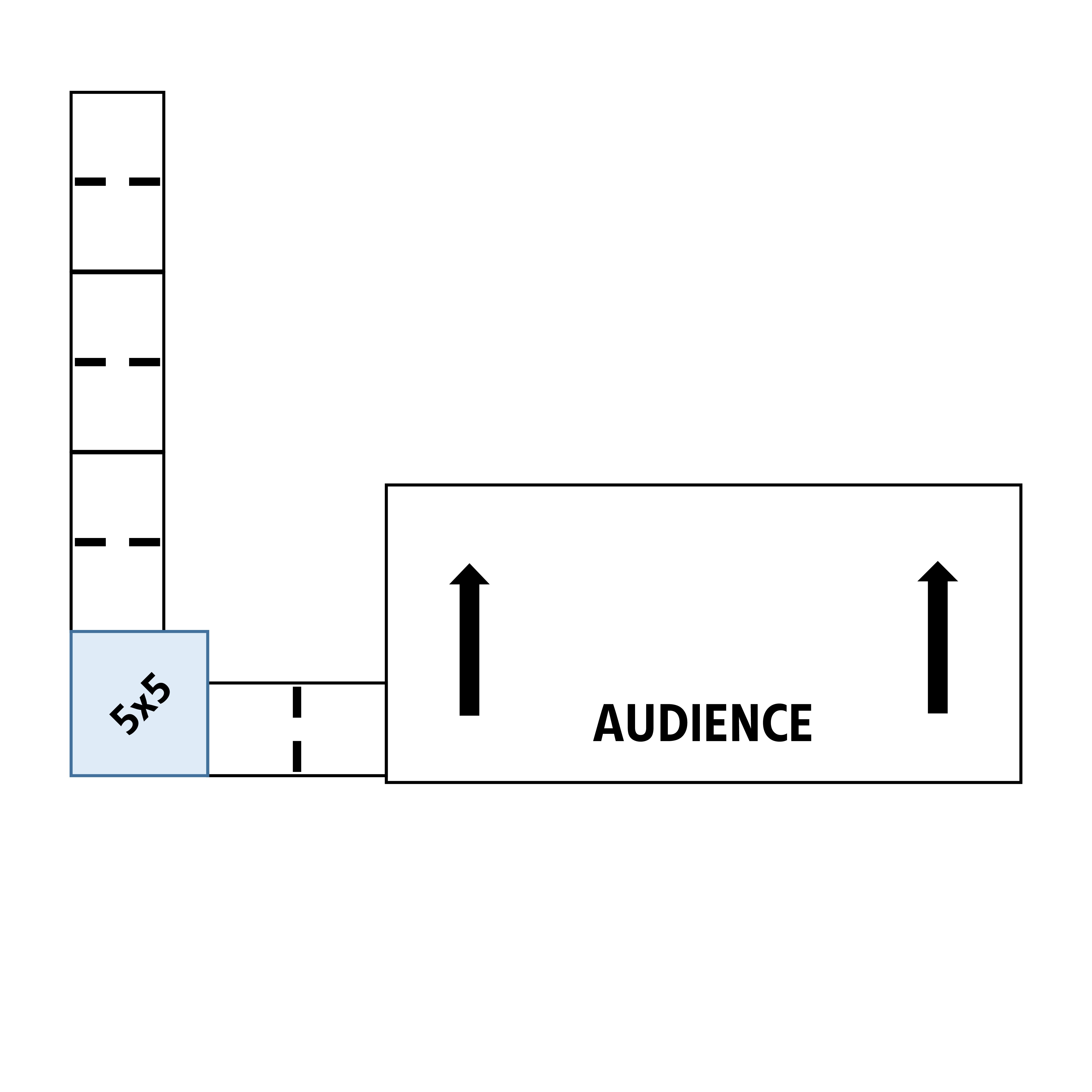 ADA Ramp, 32" Height, Option 4 - "L" Shape Left