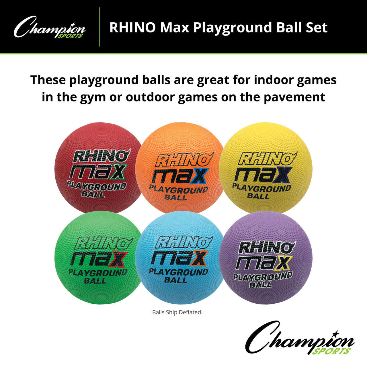 8.5" Rhino Max Playground Ball Set