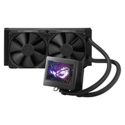 ASUS - ROG Ryujin III 240 AIO Liquid Cooler, 240mm Rad, Asetek 8th Gen, 2x Noctua Fans, 3.5" LCD - Color LCD