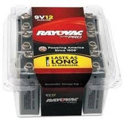 Ray-o-Vac Battery, Size: 9 volt, Type: Alkaline, Package Quantity: 12 per pack  12 packs per Case