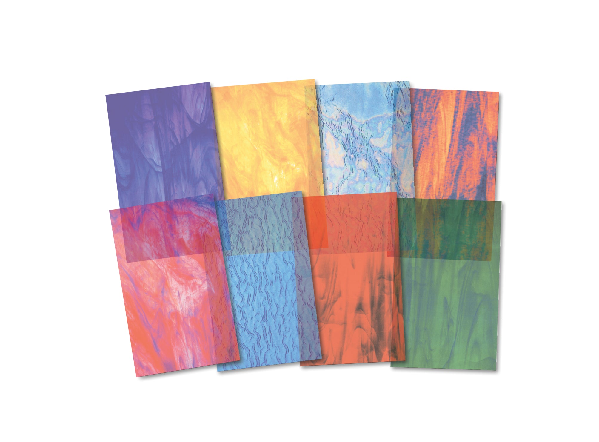 Stained Glass Craft Paper  24 sheets