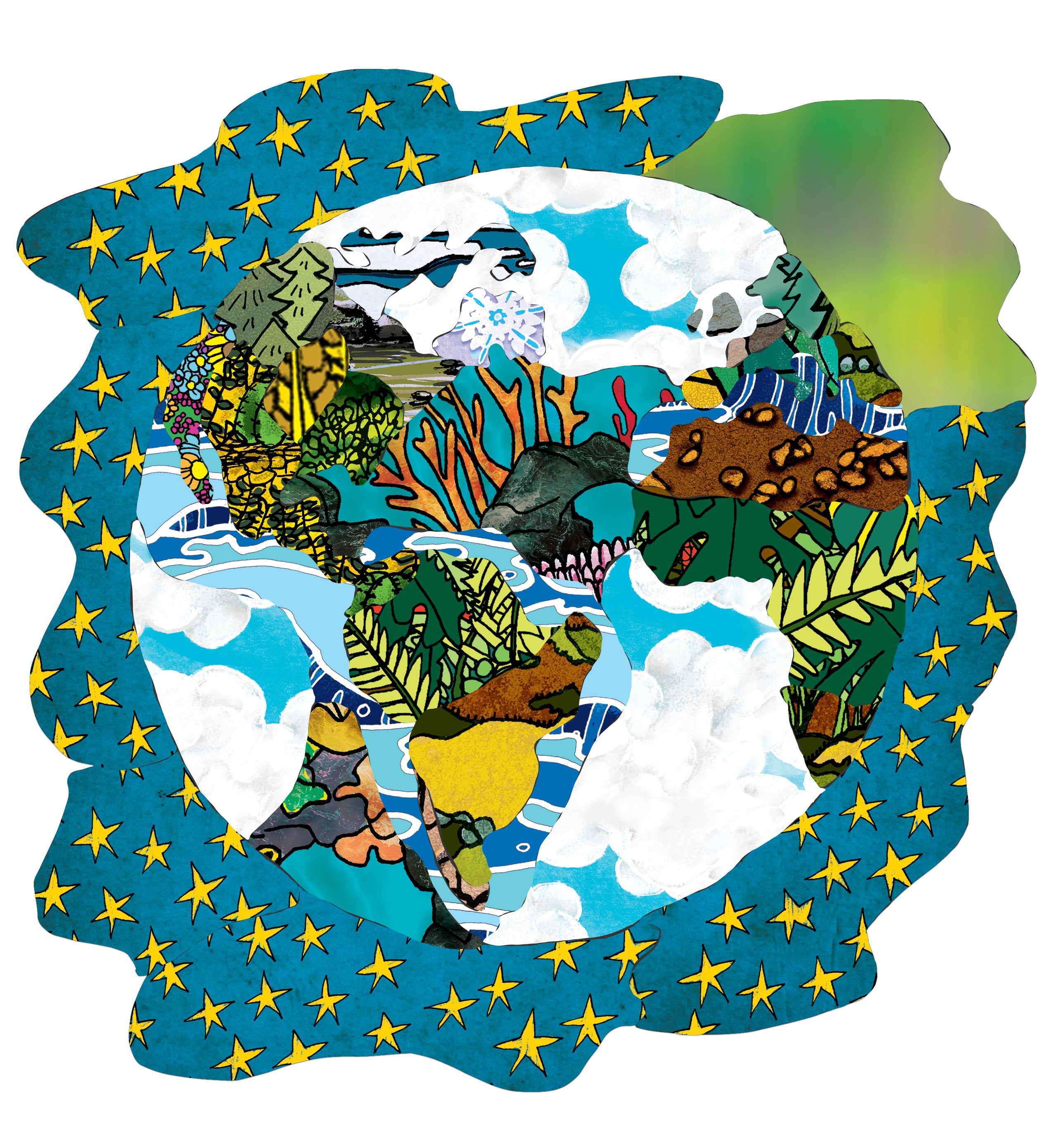 Planet Earth Craft Paper