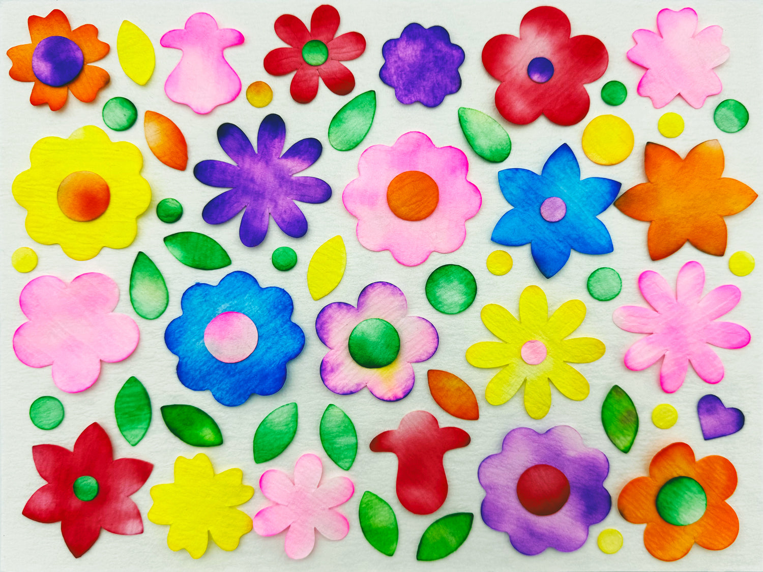 Blots of Flowers