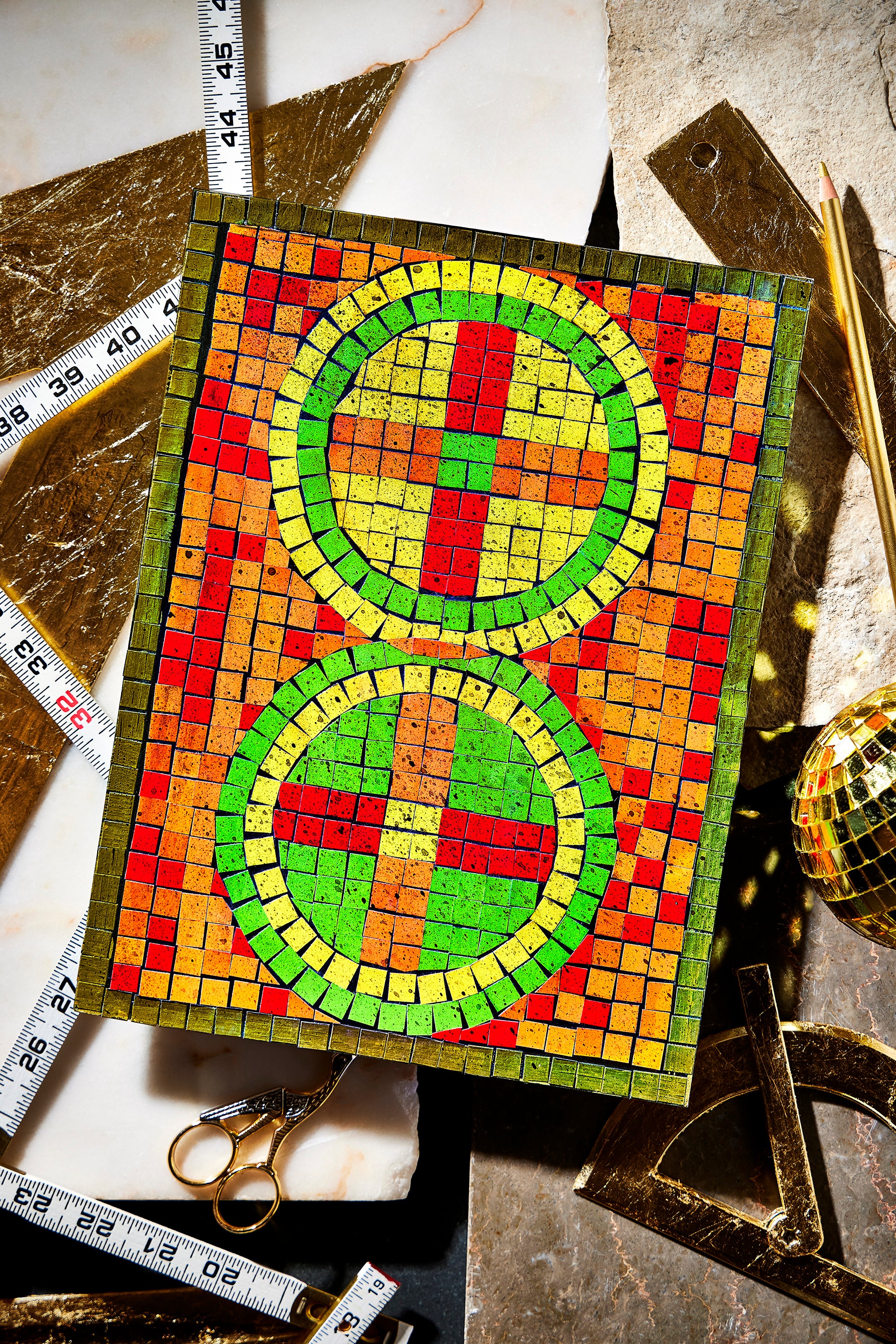 Double Color Mosaic Squares  10,000/pkg