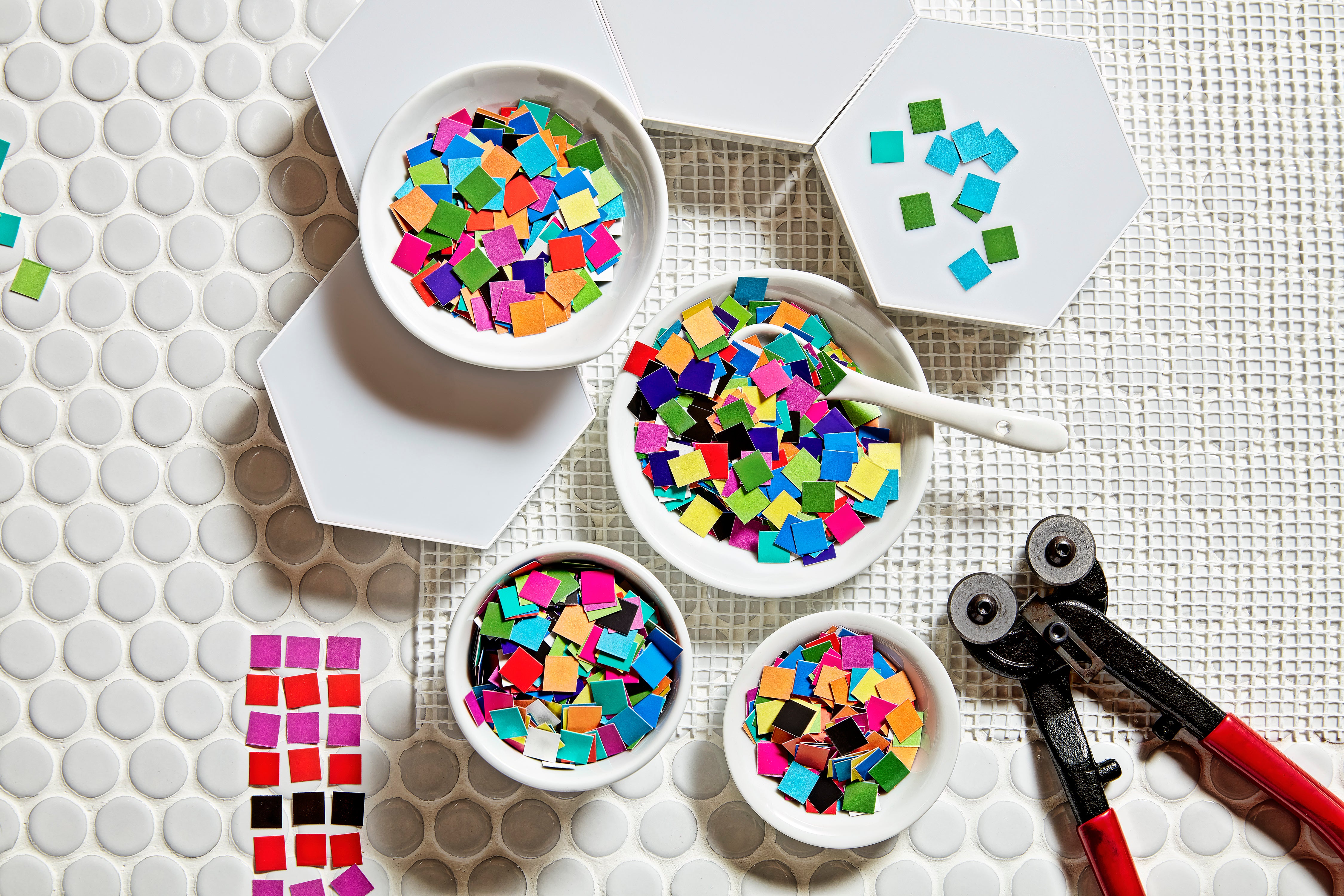 Double Color Mosaic Squares  10,000/pkg