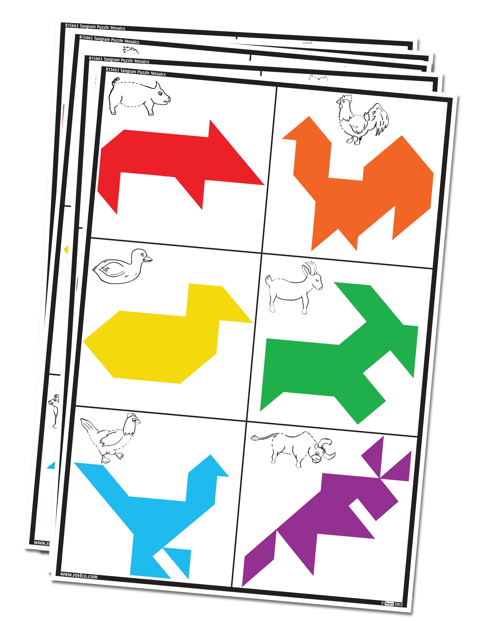Tangram Puzzle Art Mosaics