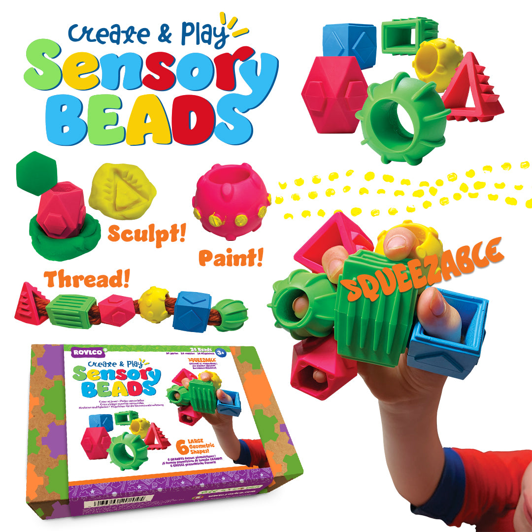 Sensory Create & Play Beads  24/pkg