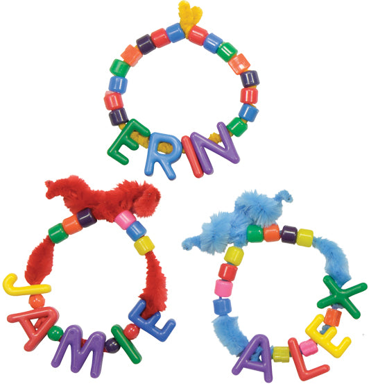 Manuscript Letter Beads 288/pkg