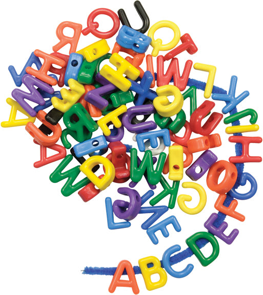 Manuscript Letter Beads 288/pkg