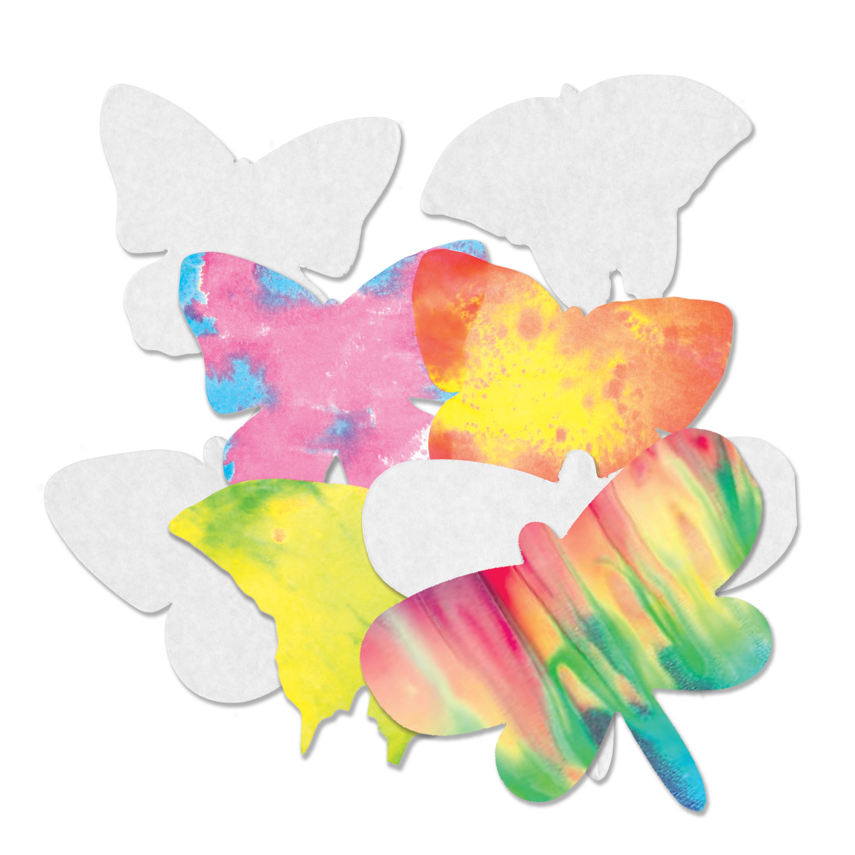 Color Diffusing Paper Butterflies  48/pkg