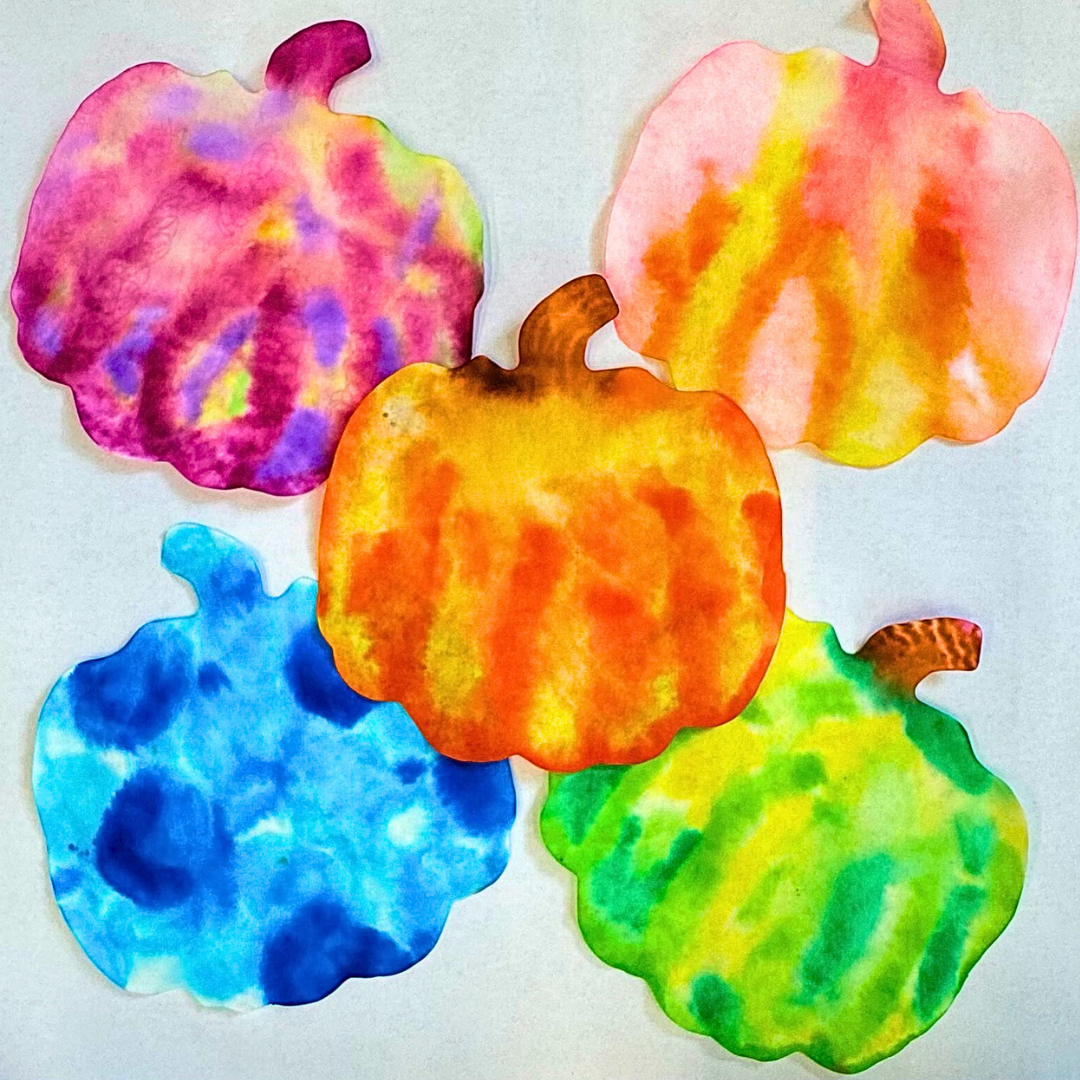 Color Diffusing Paper Pumpkins 50/pkg