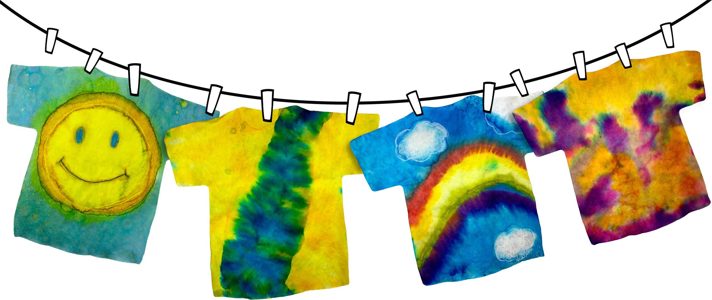 Color Diffusing Paper T-shirts 50/pkg