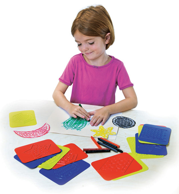 Teach Me Shapes Rubbing Plates  16/pkg
