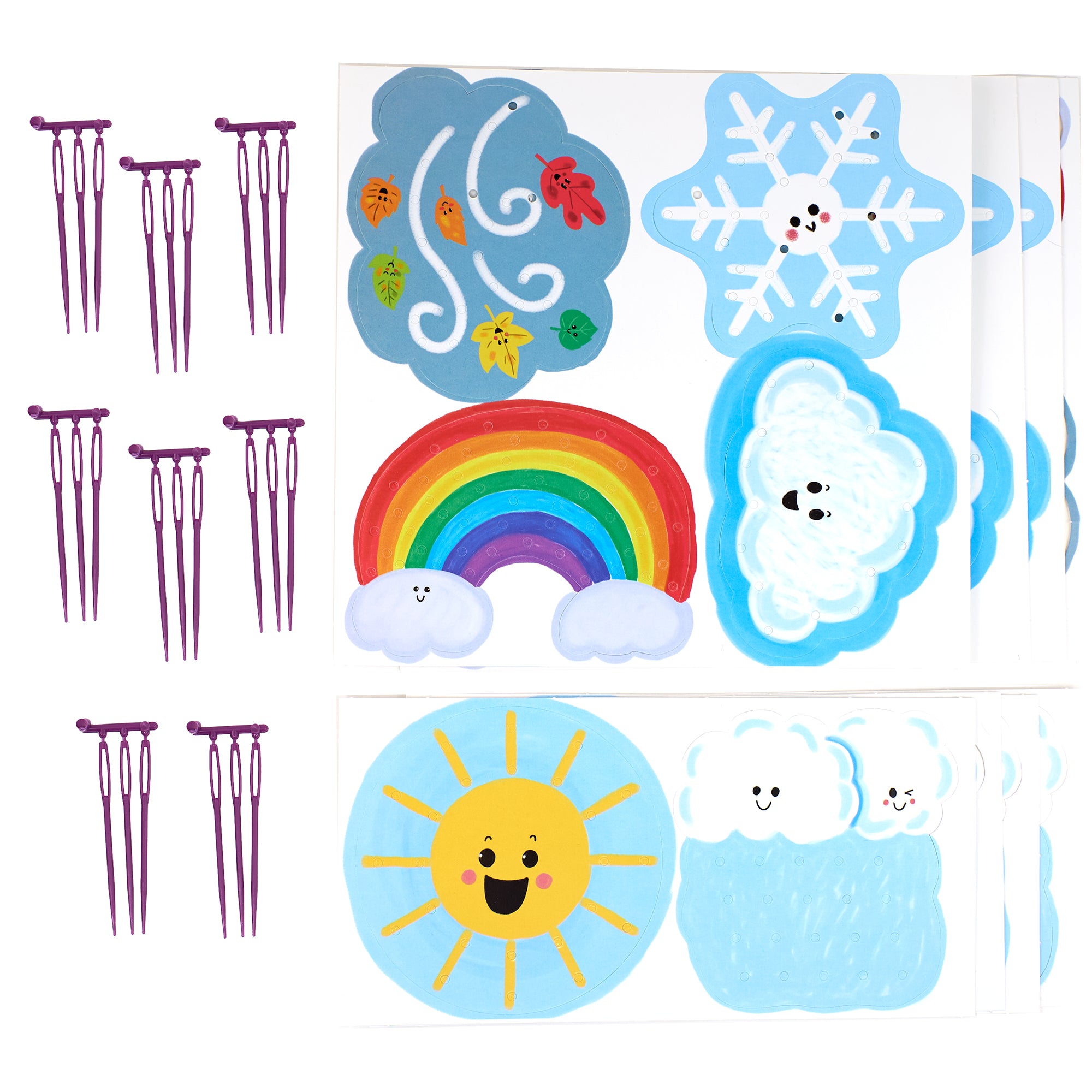 Take-Home Weather Lacing Cards