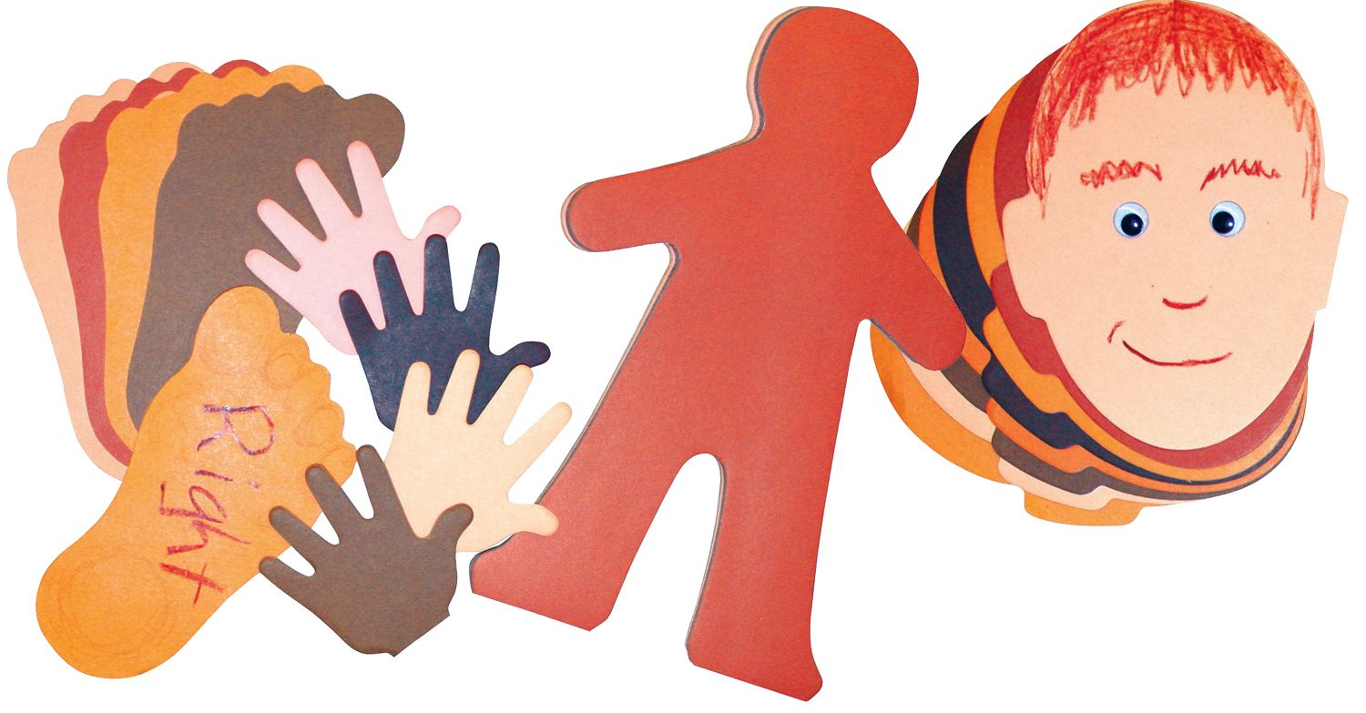 Human Paper Shapes Kit  160 pcs