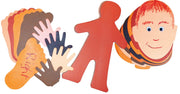 Human Paper Shapes Kit  160 pcs