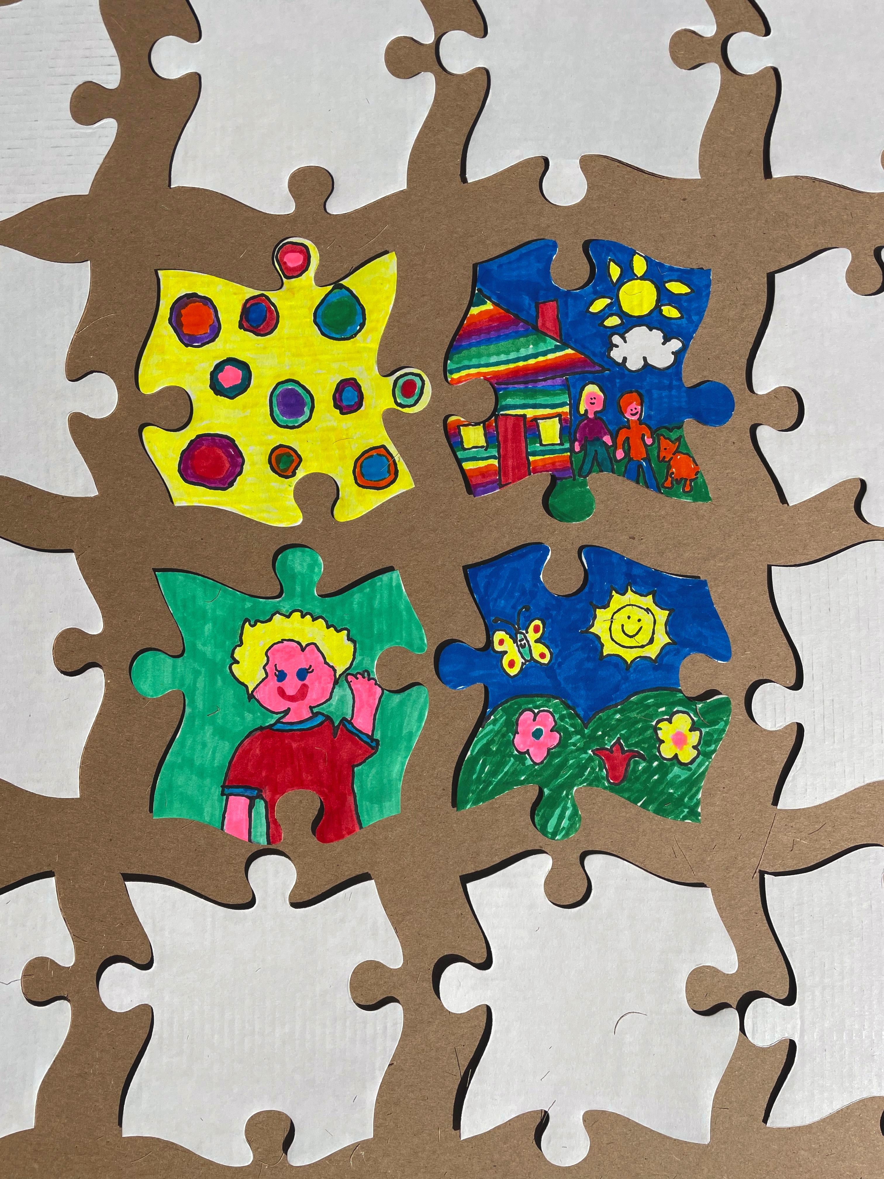 Puzzle Quilt Pieces 32/pkg