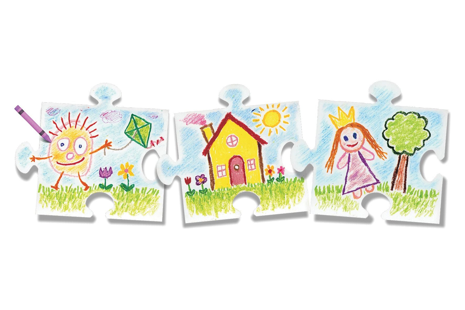We All Fit Together Giant Puzzle Pieces, 30/pkg