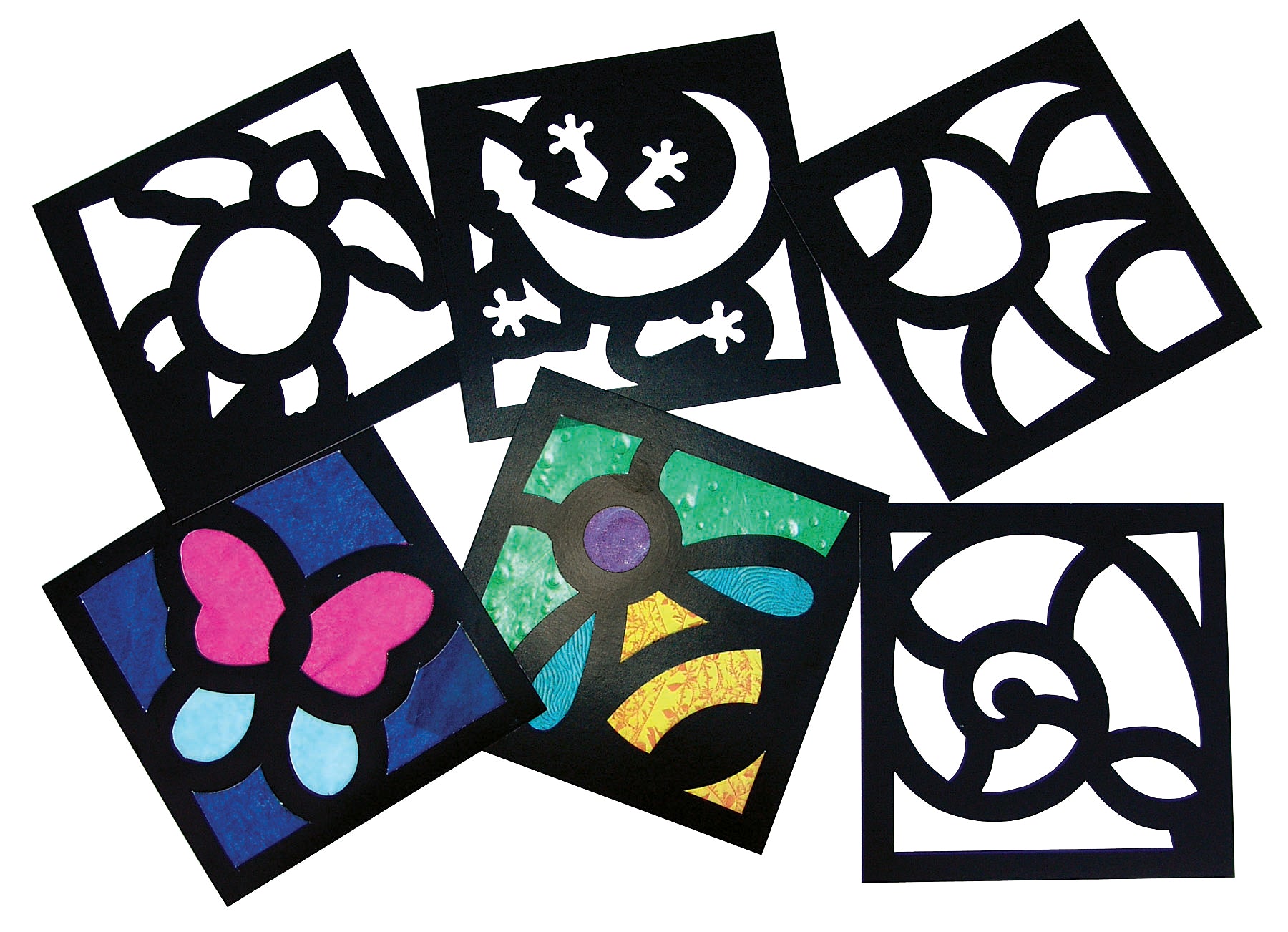 Junior Stained Glass Frames  24/pkg