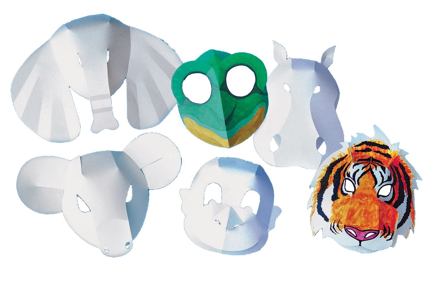 Wild Animal Fold-Up Masks  30/pkg