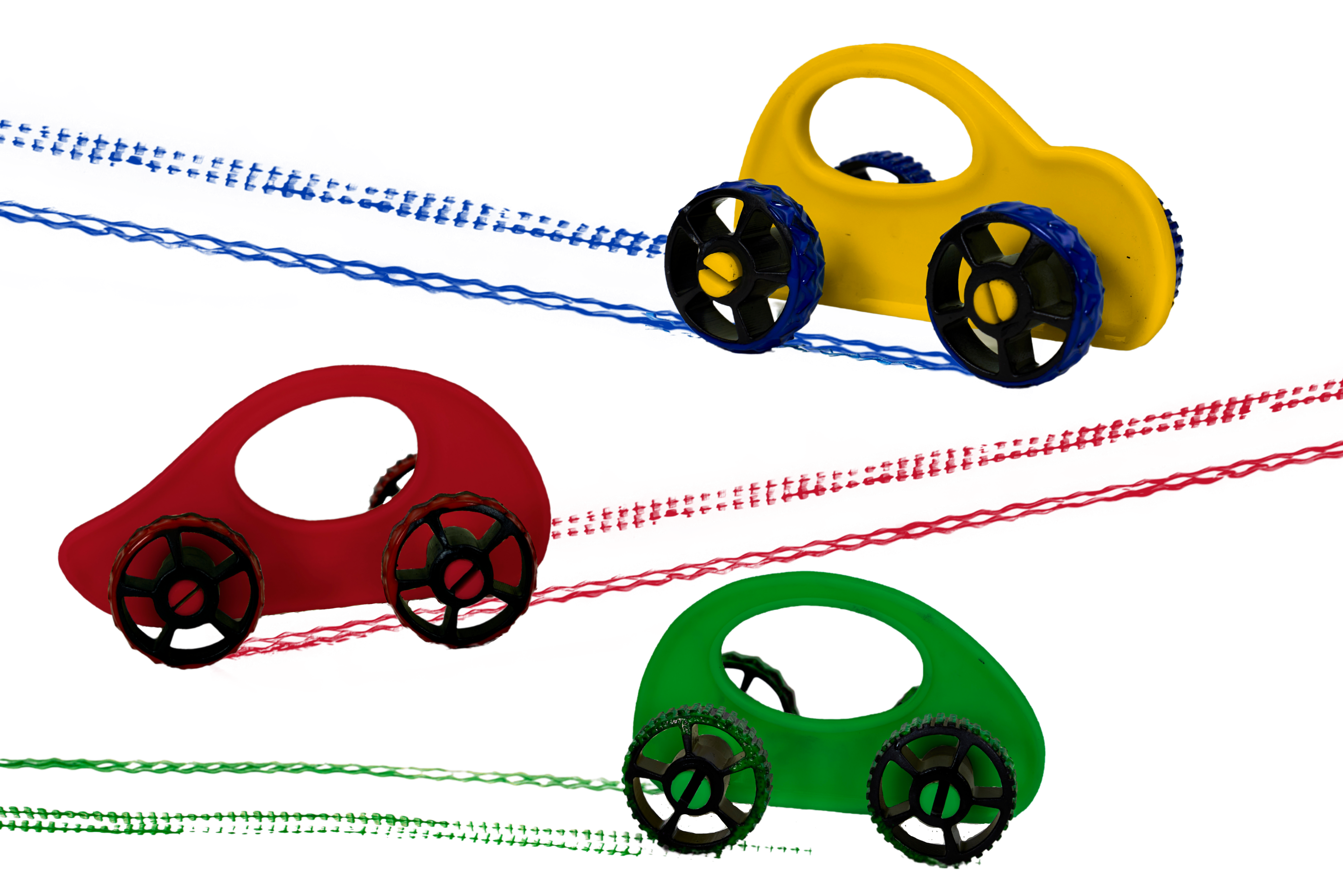Paint Racers, Primary, 3 pack