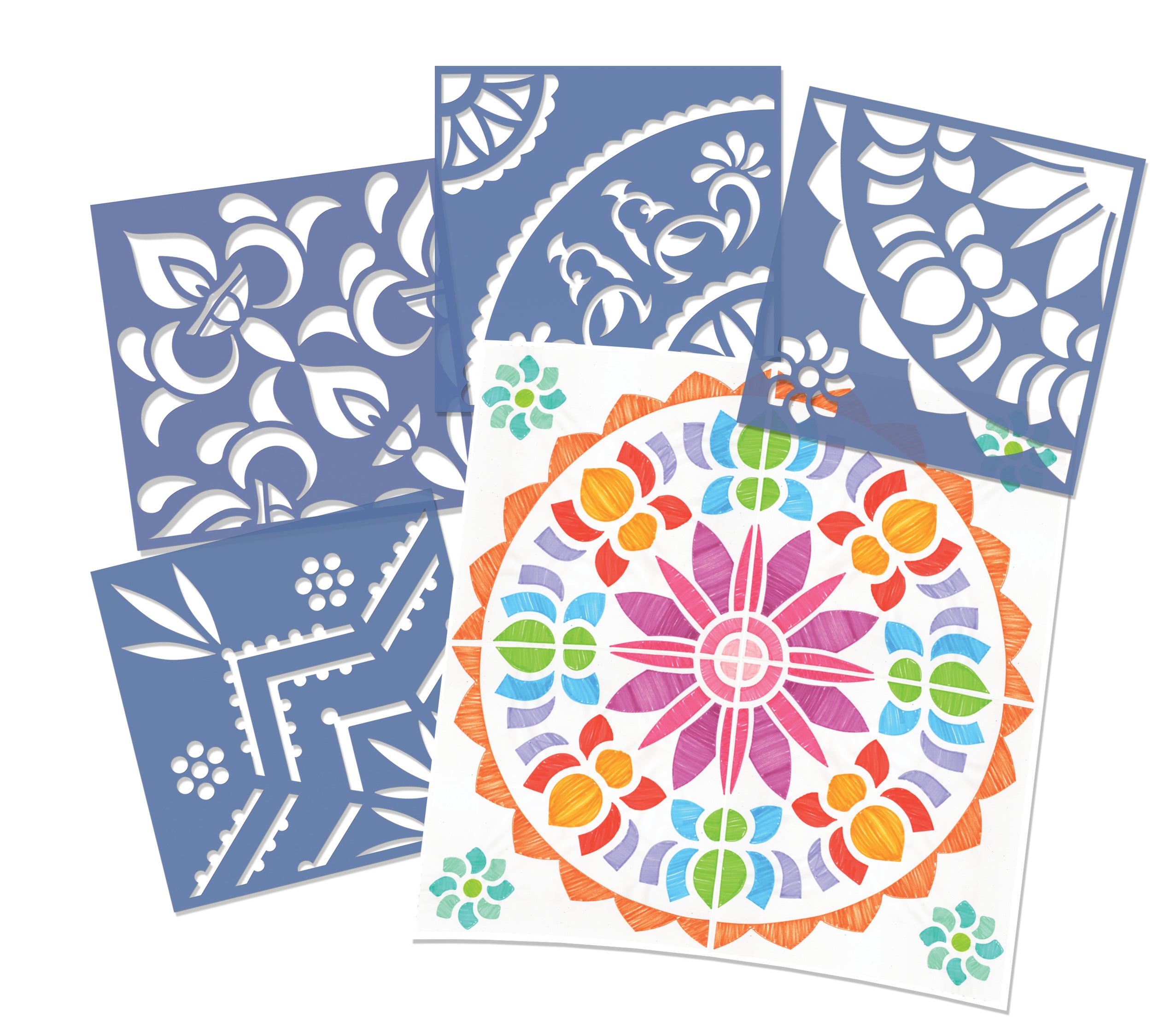 Rangoli Mega Stencils  4/pkg
