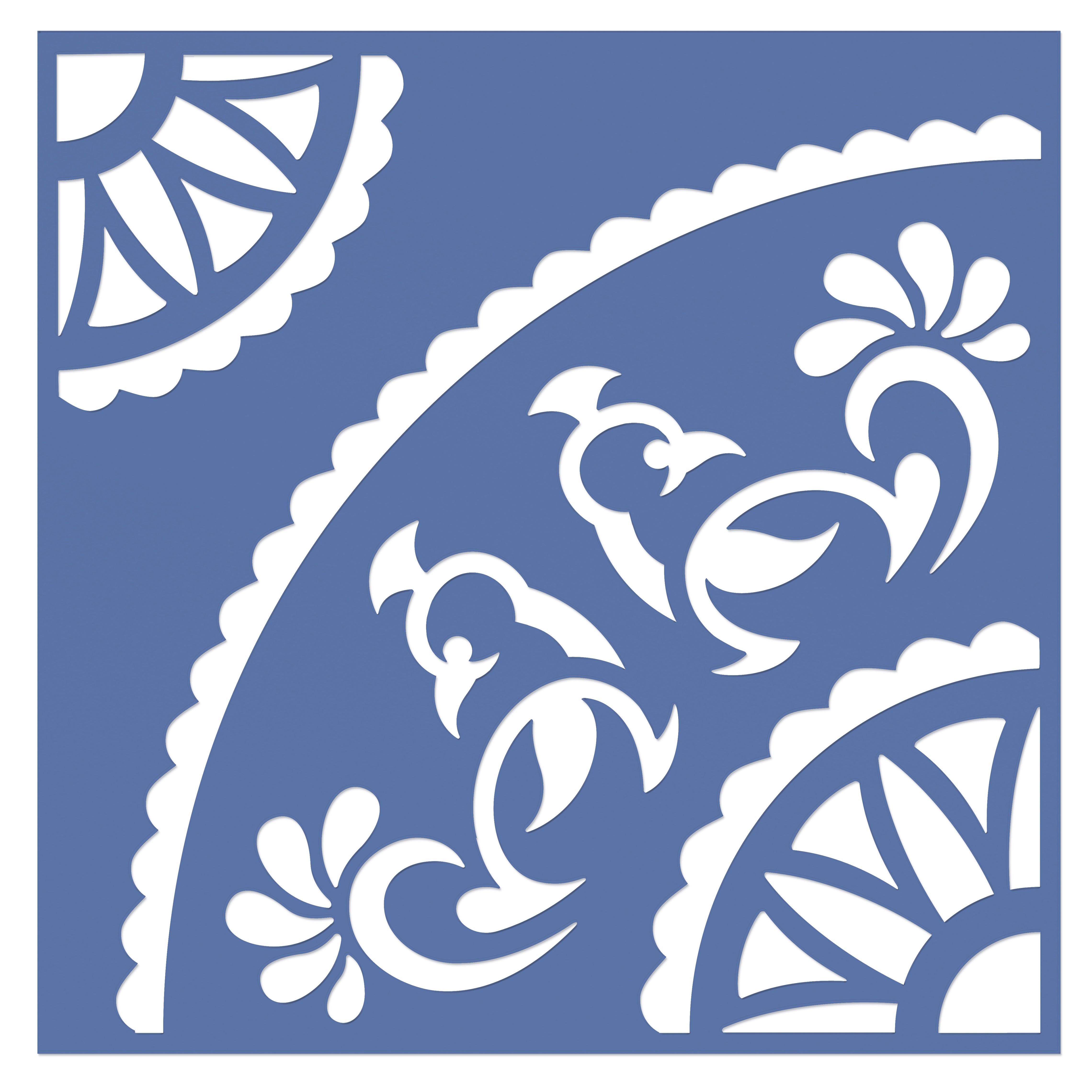 Rangoli Mega Stencils  4/pkg
