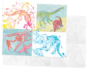 Dinosaur Rubbing Plates 6/pkg