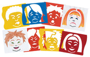 Mix & Match Emotion Stencils  6/pkg