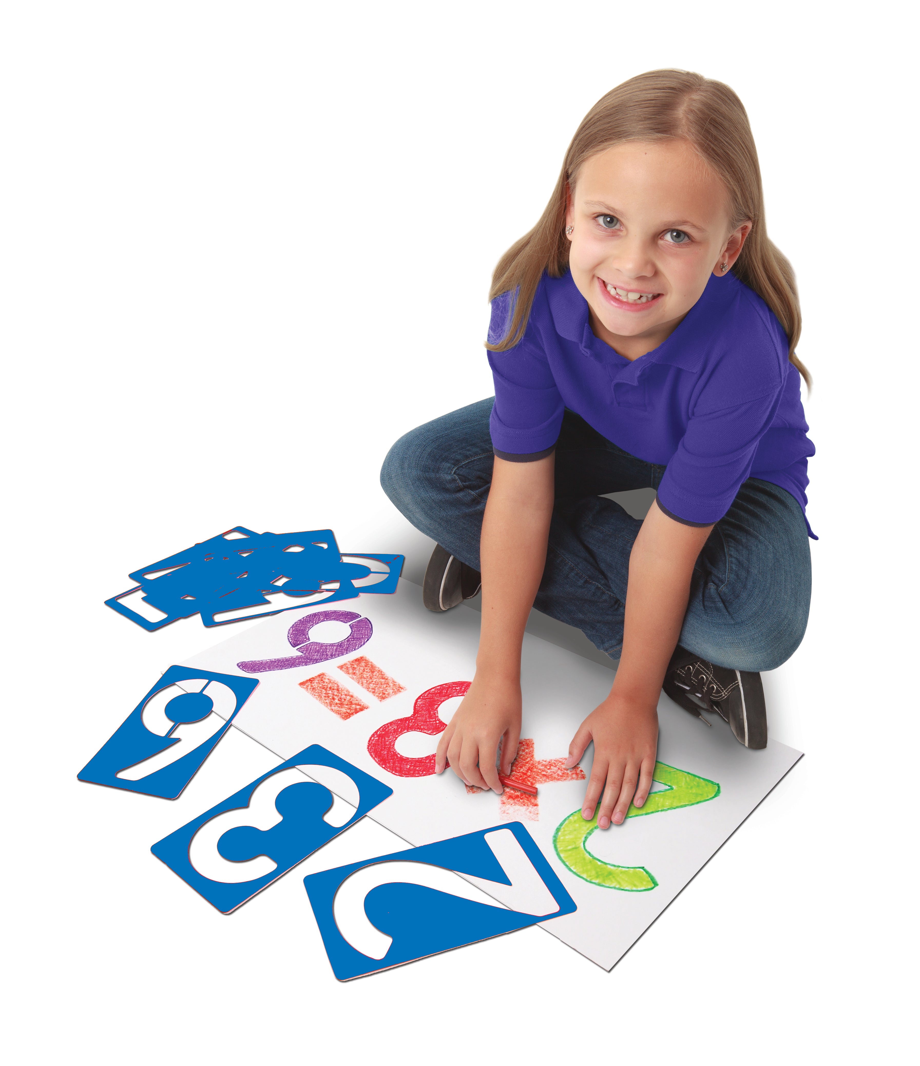 Big Number Stencils  10/pkg