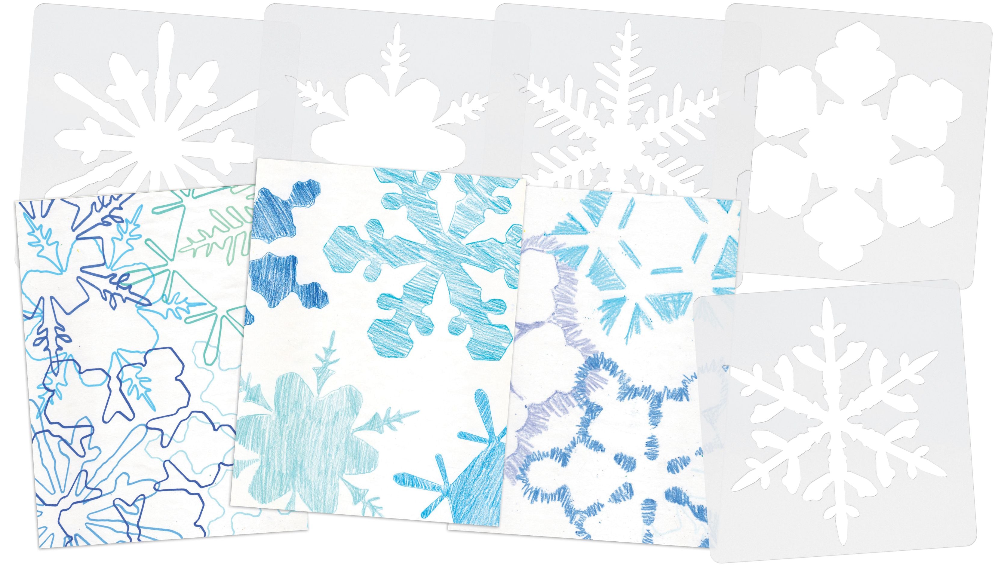 Super Snowflake Stencils  12/pkg