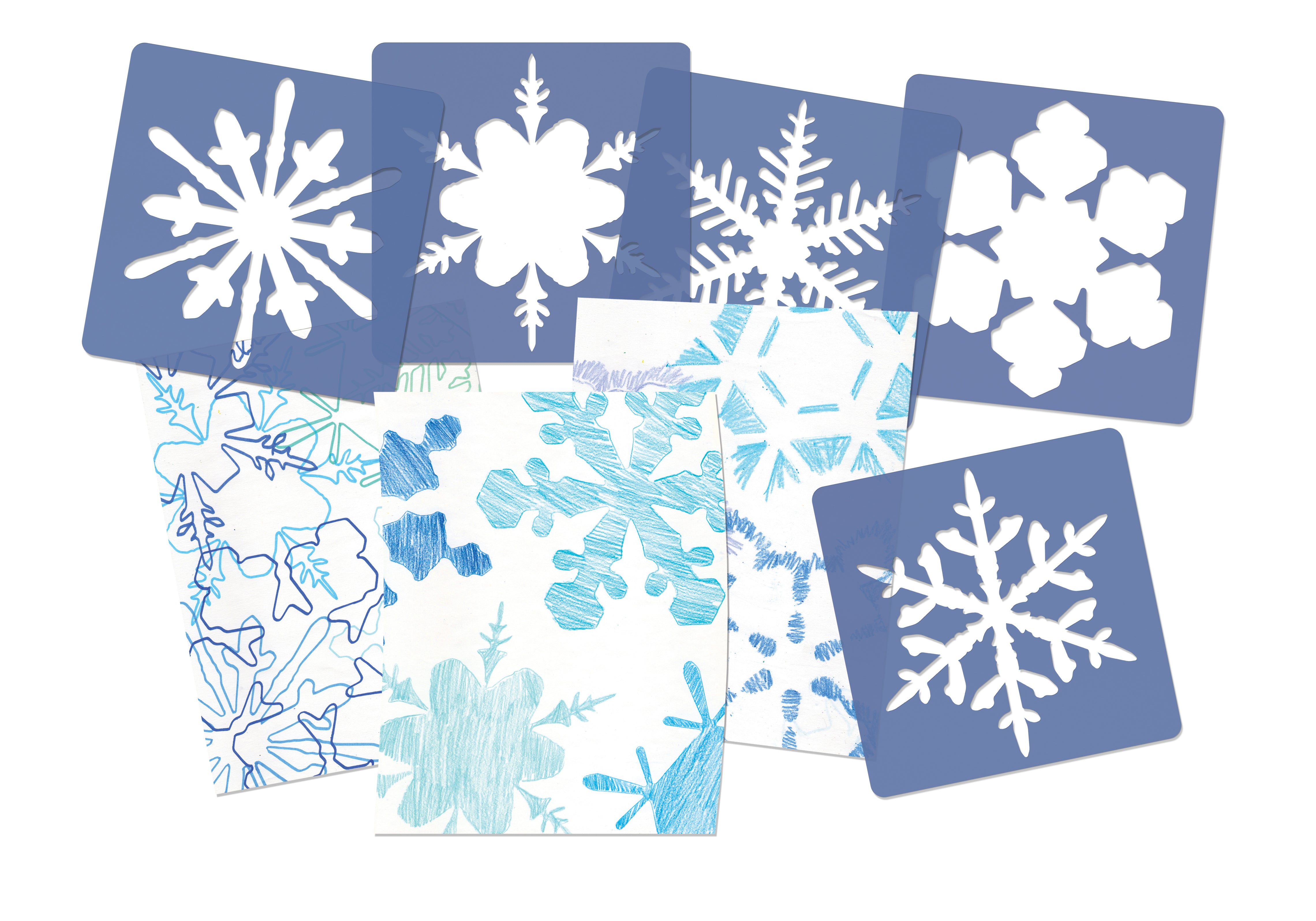 Super Snowflake Stencils  12/pkg