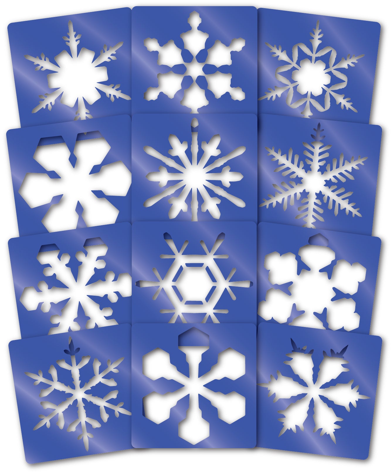 Super Snowflake Stencils  12/pkg